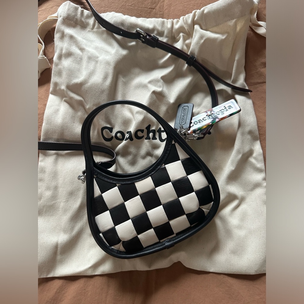 Mini Ergo Bag in Checkerboard Upcrafted Leather